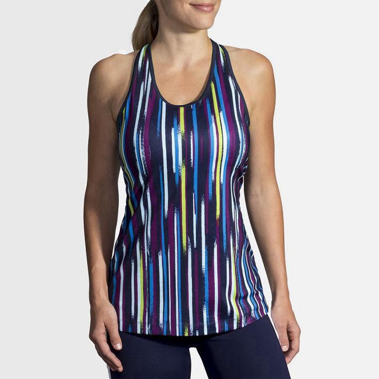 Brooks Pick-Up - Camiseta Sin Mangas Mujer - Multicolor (SOWN-64257)